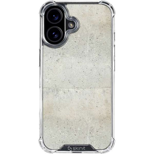 Natural White Concrete iPhone 17 Clear Case