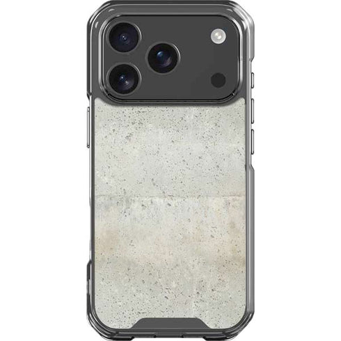 Natural White Concrete iPhone 18 Pro Clear Case