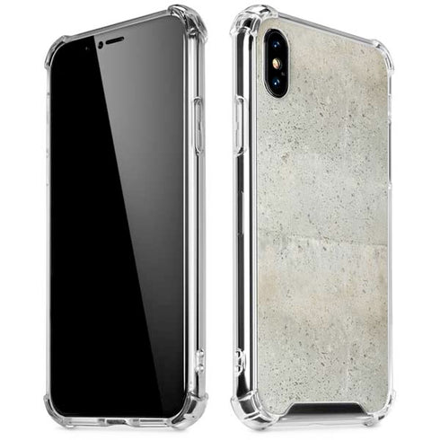 Natural White Concrete iPhone X/XS Clear Case