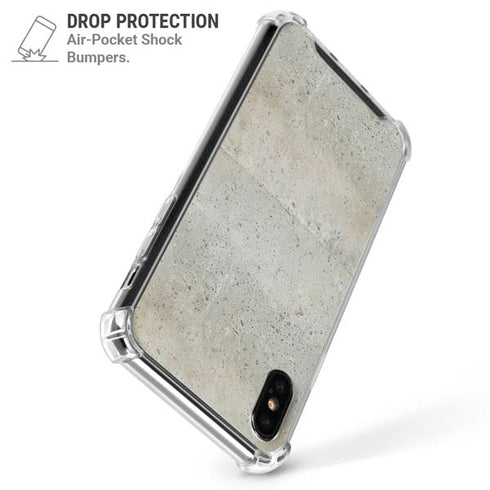 Natural White Concrete iPhone X/XS Clear Case