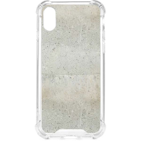 Natural White Concrete iPhone XS Clear Case