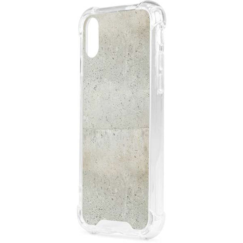 Natural White Concrete iPhone XS Clear Case