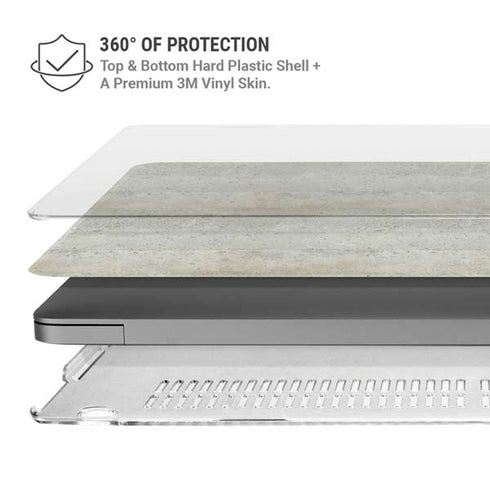 Natural White Concrete MacBook Cases