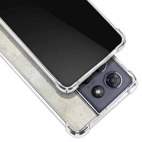 Natural White Concrete Moto G 5G (2025) Clear Case