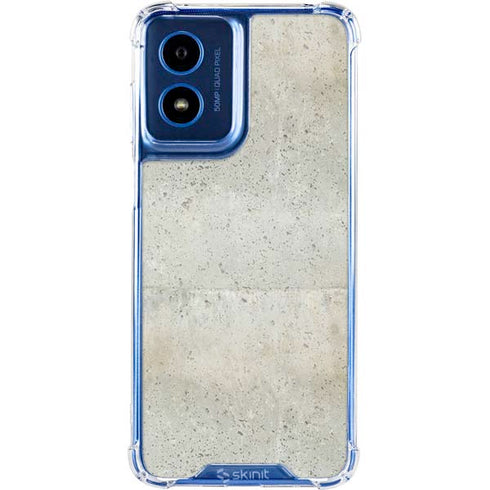 Natural White Concrete Moto G 5G (2024) Clear Case