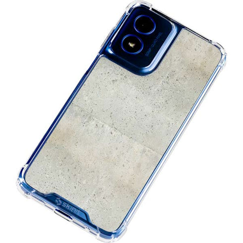 Natural White Concrete Moto G 5G (2024) Clear Case