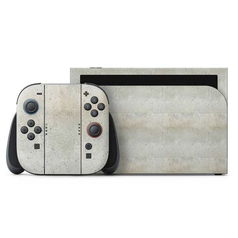 Natural White Concrete Nintendo Switch 2 (2025) with Joy-Con Skin
