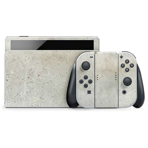 Natural White Concrete Nintendo Skins