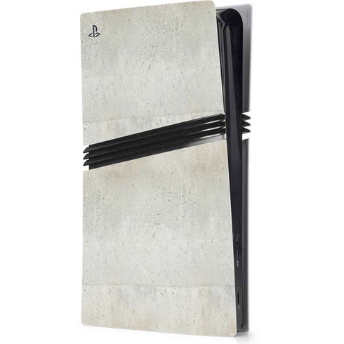 Natural White Concrete PS5 Pro Console Skin
