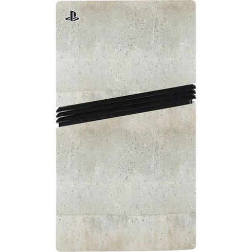 Natural White Concrete PS5 Pro Console Skin
