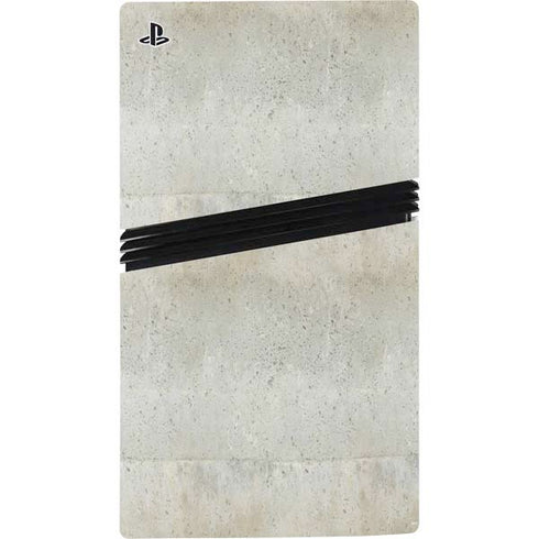 Natural White Concrete PS5 Pro Disk Bundle Skin