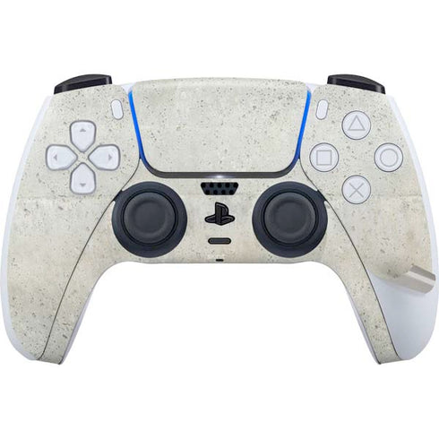 Natural White Concrete PS5 Pro Disk Bundle Skin