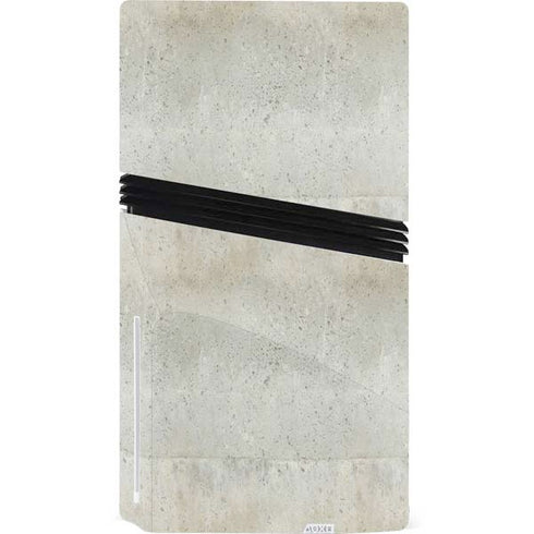 Natural White Concrete PS5 Pro Disk Console Skin