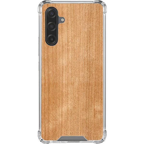 Natural Wood Galaxy A17 Clear Case
