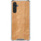 Natural Wood Galaxy A17 Clear Case