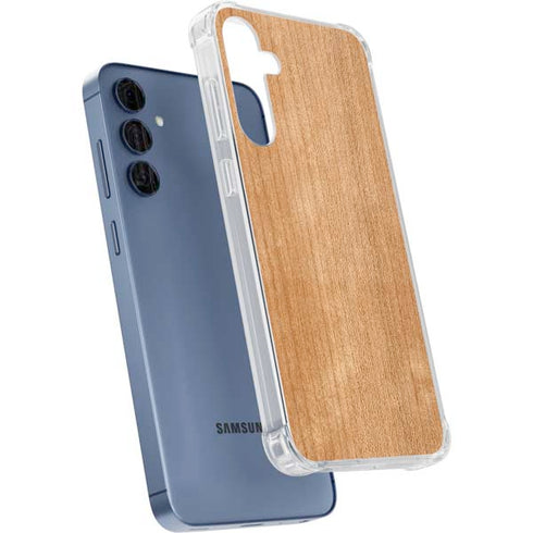 Natural Wood Galaxy A35 5G Clear Case