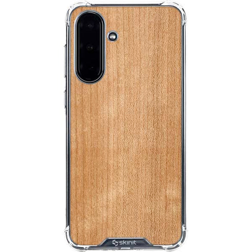 Natural Wood Galaxy A36 5G Clear Case