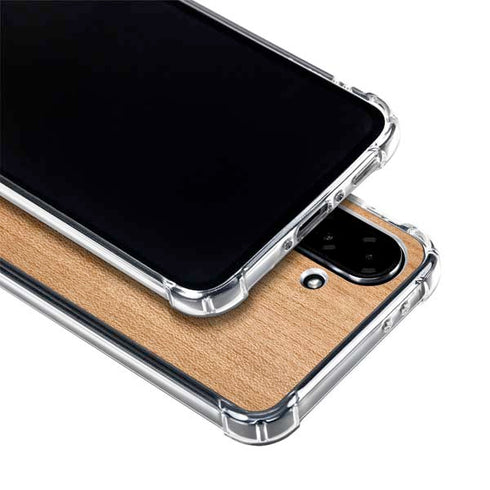 Natural Wood Galaxy A36 5G Clear Case
