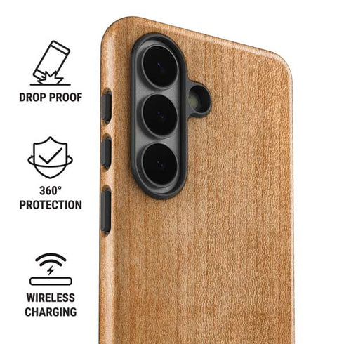 Natural Wood Galaxy S26 Plus Impact Case