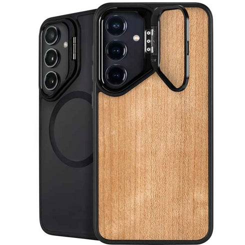Natural Wood Galaxy S26 Plus Kickstand Case