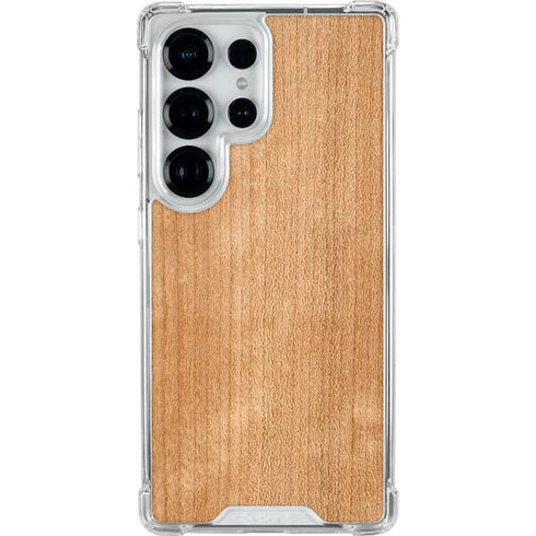 Natural Wood Galaxy S26 Ultra Clear Case