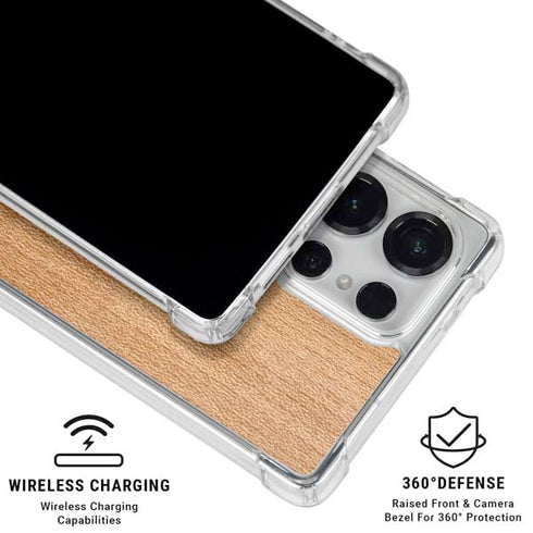 Natural Wood Galaxy S26 Ultra Clear Case