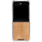 Natural Wood Galaxy Z Flip6 Clear Case