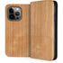 Natural Wood iPhone 14 Pro Folio Case