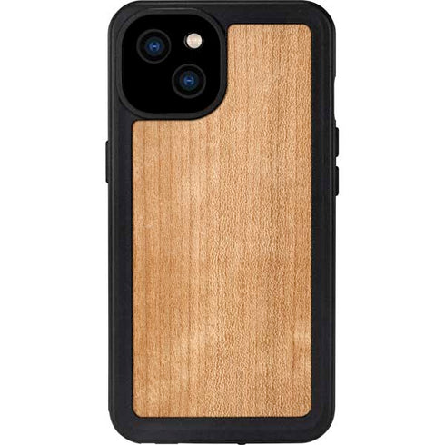 Natural Wood iPhone 15 Plus Waterproof Case
