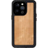 Natural Wood iPhone 15 Pro Waterproof Case