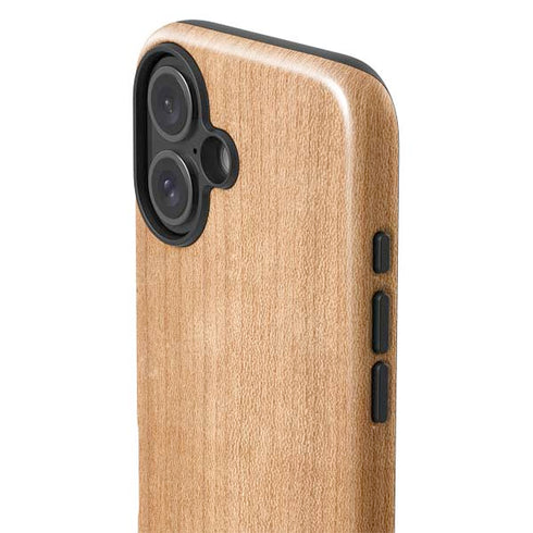 Natural Wood iPhone 16 Plus Impact Case