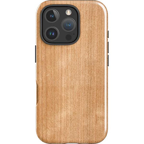 Natural Wood iPhone 16 Pro Impact Case