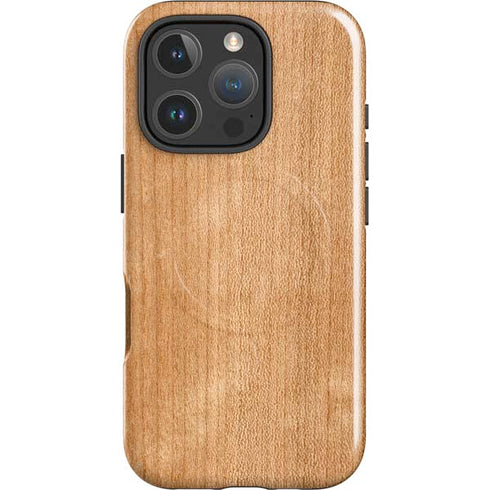 Natural Wood iPhone 16 Pro Magsafe Impact Case