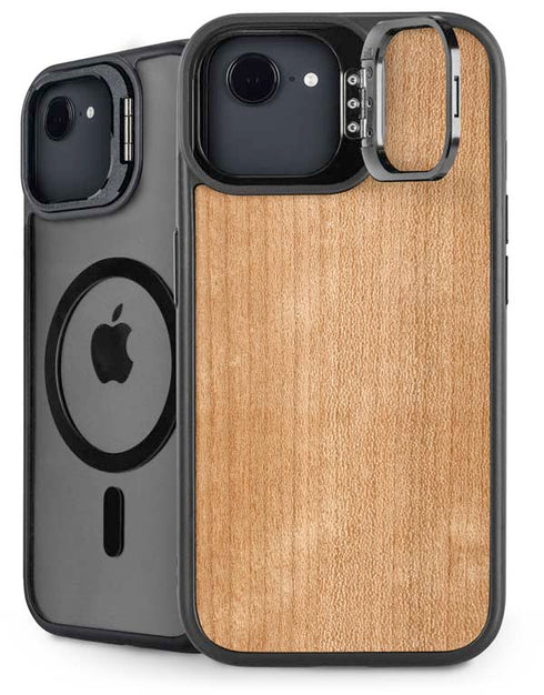 Natural Wood iPhone 16e Kickstand Case
