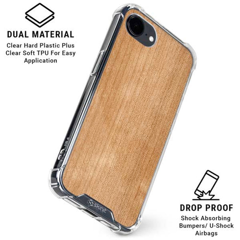 Natural Wood iPhone 16e Clear Case