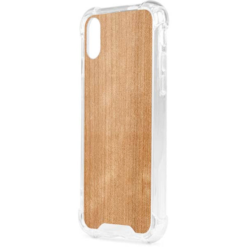Natural Wood iPhone XS Clear Case