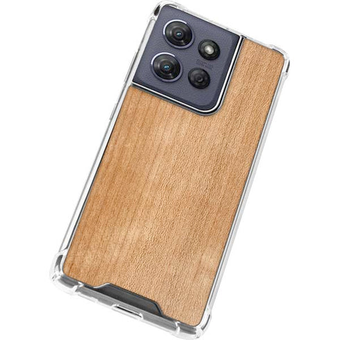 Natural Wood Moto G Play 5G (2025) Clear Case