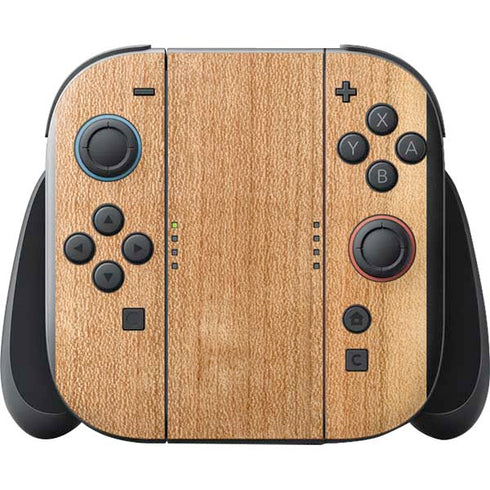 Natural Wood Nintendo Switch 2 (2025) with Joy-Con Skin