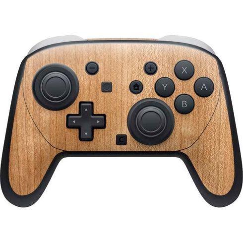 Natural Wood Nintendo Switch 2 (2025) Pro Controller Skin