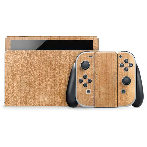 Natural Wood Nintendo Skins