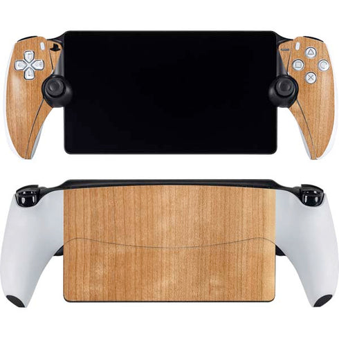Natural Wood PlayStation Portal Remote Player Skin