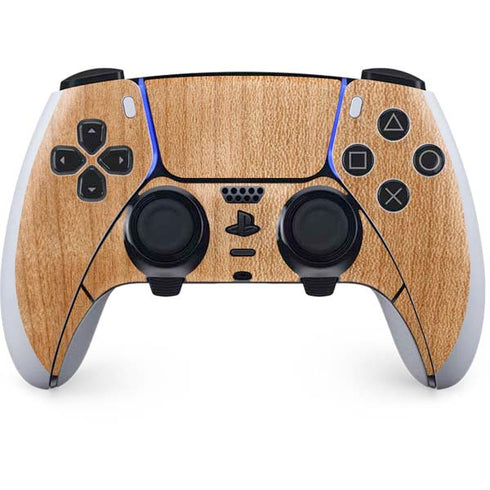 Natural Wood PS5 DualSense Edge Pro Controller Skin