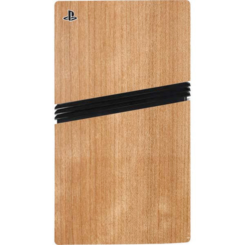 Natural Wood PS5 Pro Console Skin
