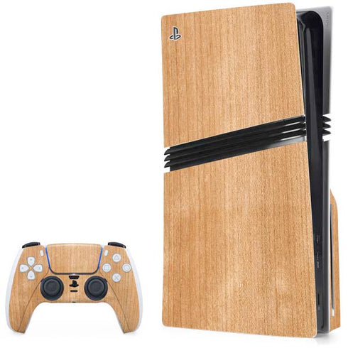 Natural Wood PlayStation PS5 Skins