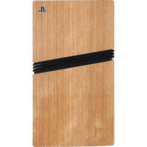 Natural Wood PS5 Pro Disk Console Skin