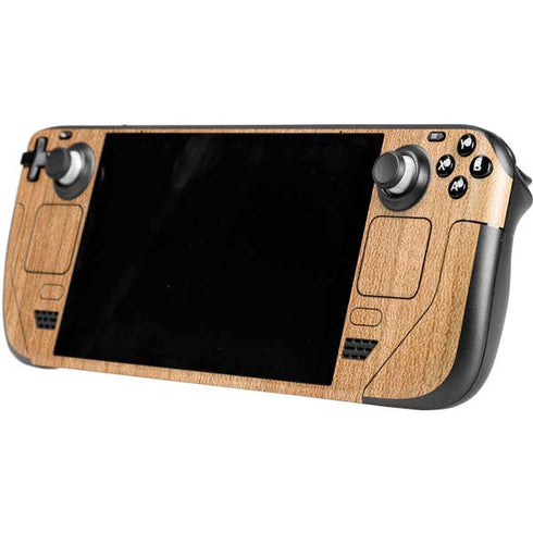 Natural Wood Steam Deck Handheld Gaming Computer Skin
