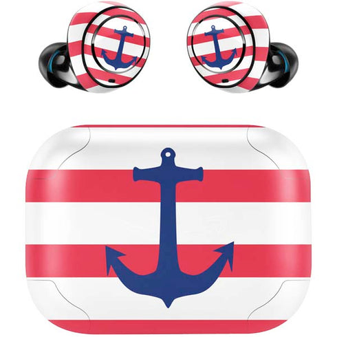 Nautical Stripes Amazon Echo Buds Skin