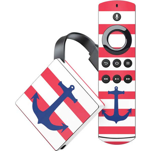 Nautical Stripes Amazon Fire TV Skin