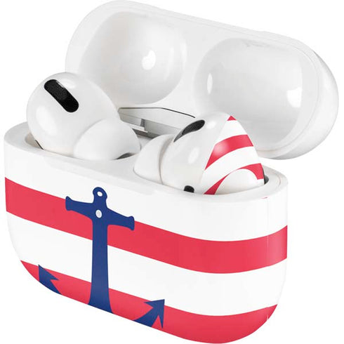 Nautical Stripes AirPods Skins