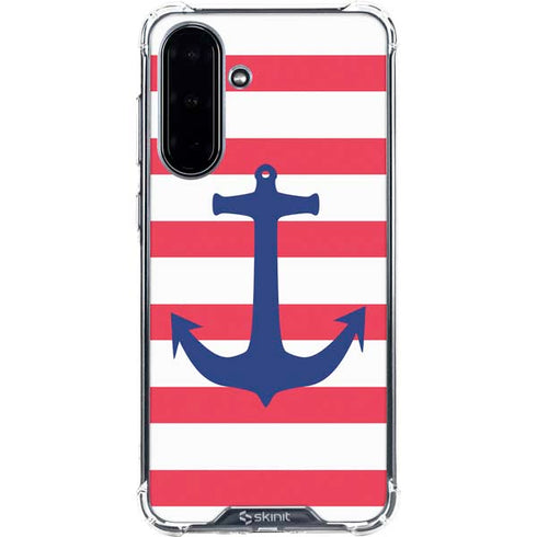 Nautical Stripes Galaxy A36 5G Clear Case